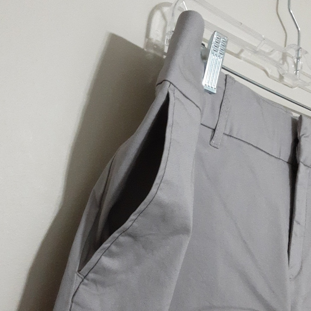 Kut Gray Cropped Pants Trouser 12 Casual Vacation Resort Stretch Beach Retro Y2k - Picture 3 of 13